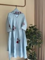 SZ1417 - Embroidered Mul Suit Set - Image 4