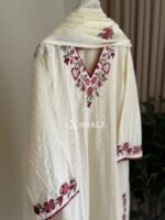 SZ1451 - Embroidered Straight Suit Set - Image 4