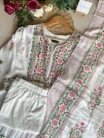 SZ1446 - Embroidered Cotton Suit Set - Image 3