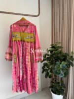 SZ1452 - Multi colour Muslin Suit Set - Image 3