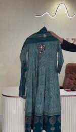 SZ1468 - Anarkali cotton suit set - Image 4