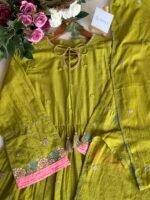 SZ1453 - Embroidered Mul Cotton Suit Set - Image 3