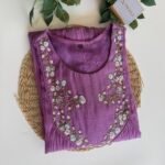 SZ1458 - Mul chanderi Suit set