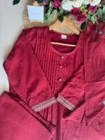 SZ1461 - Embroidered Cotton Suit Set - Image 6