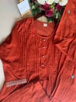 SZ1461 - Embroidered Cotton Suit Set - Image 4