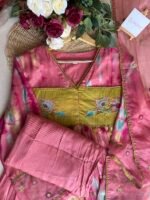 SZ1452 - Multi colour Muslin Suit Set