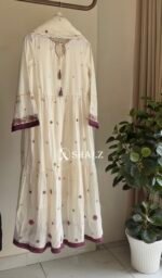 SZ1453 - Embroidered Mul Cotton Suit Set - Image 2