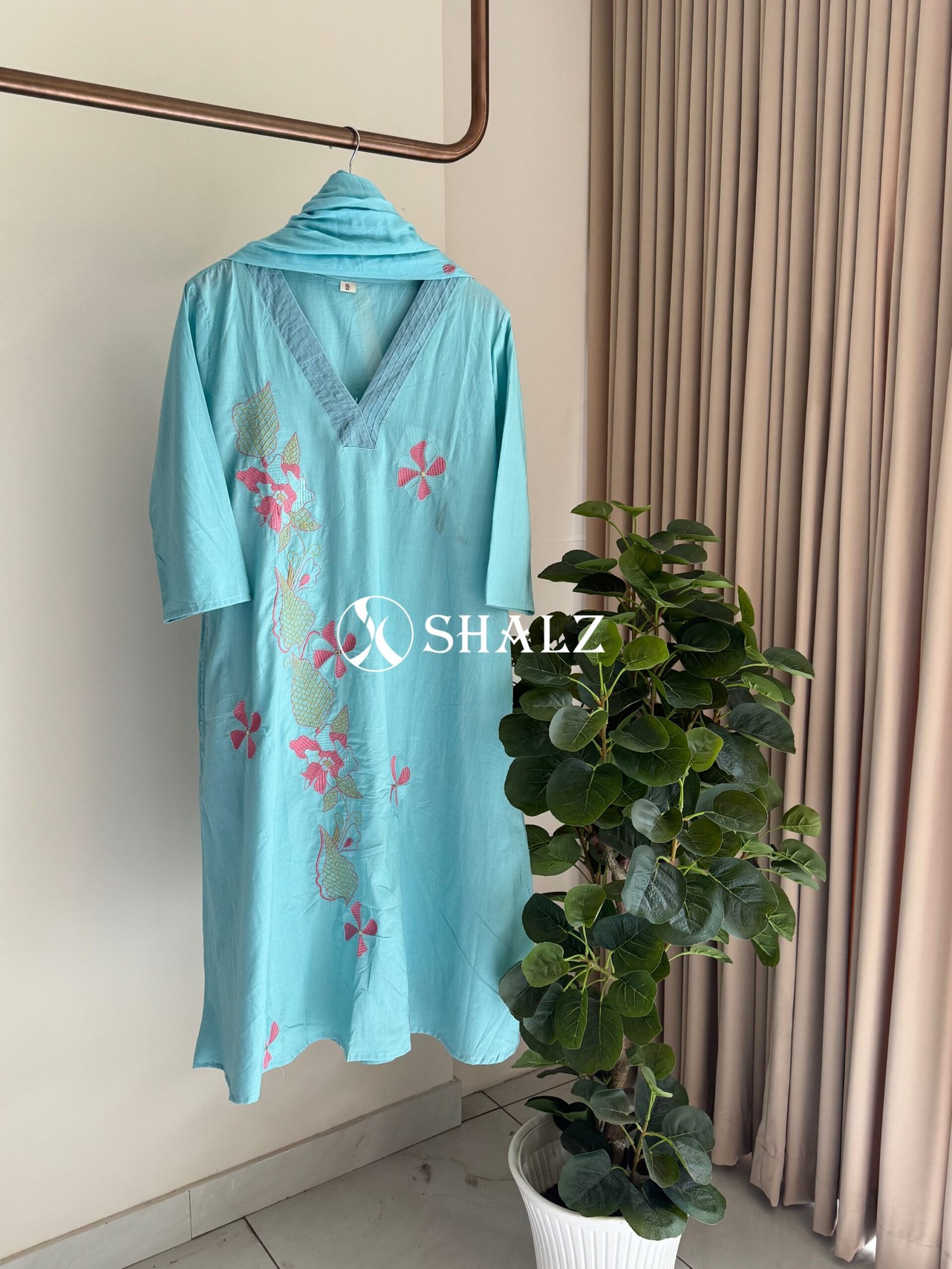 45fab9de-dc22-4d13-b604-6aee3c970aef SZ1530 - Cotton Aline Suit Set - Image 1