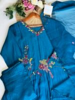 SZ1519 - Mul Chanderi Suit Set - Image 2