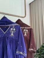 SZ1524 - Mul Chanderi Suit Set