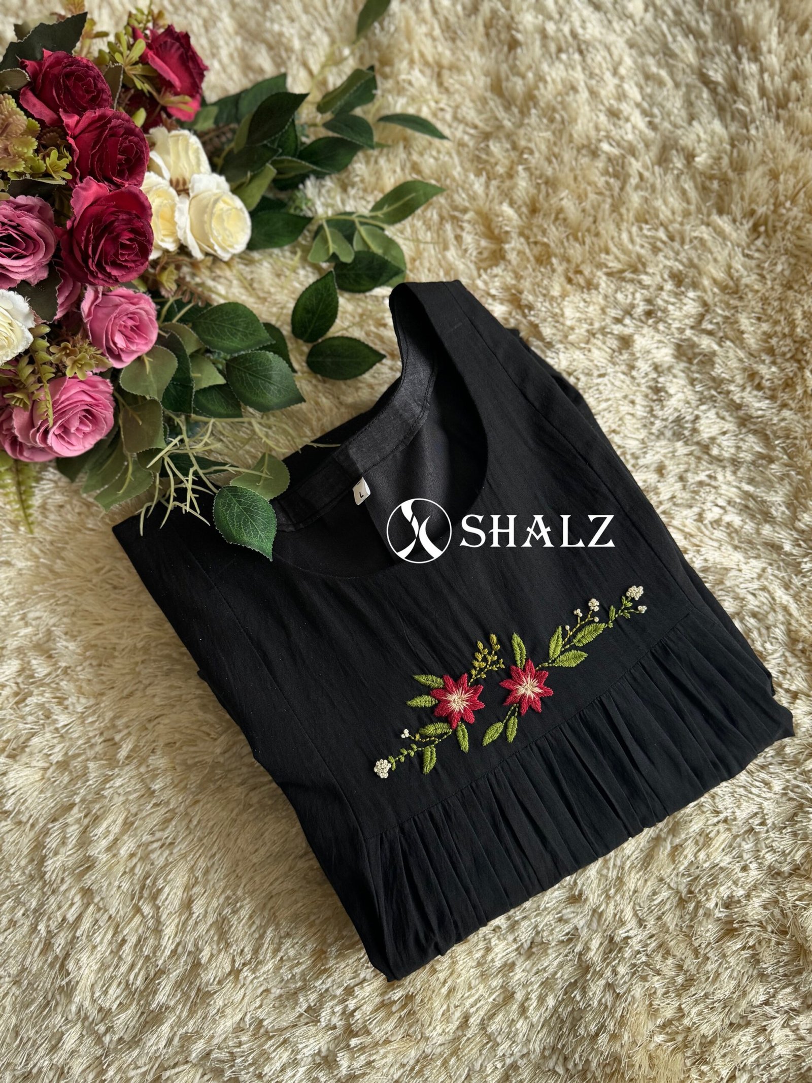 47c6a89b-13f3-4078-ad70-82ed8b14775b SZ1575 - Embroidered Cotton suit set - Image 1