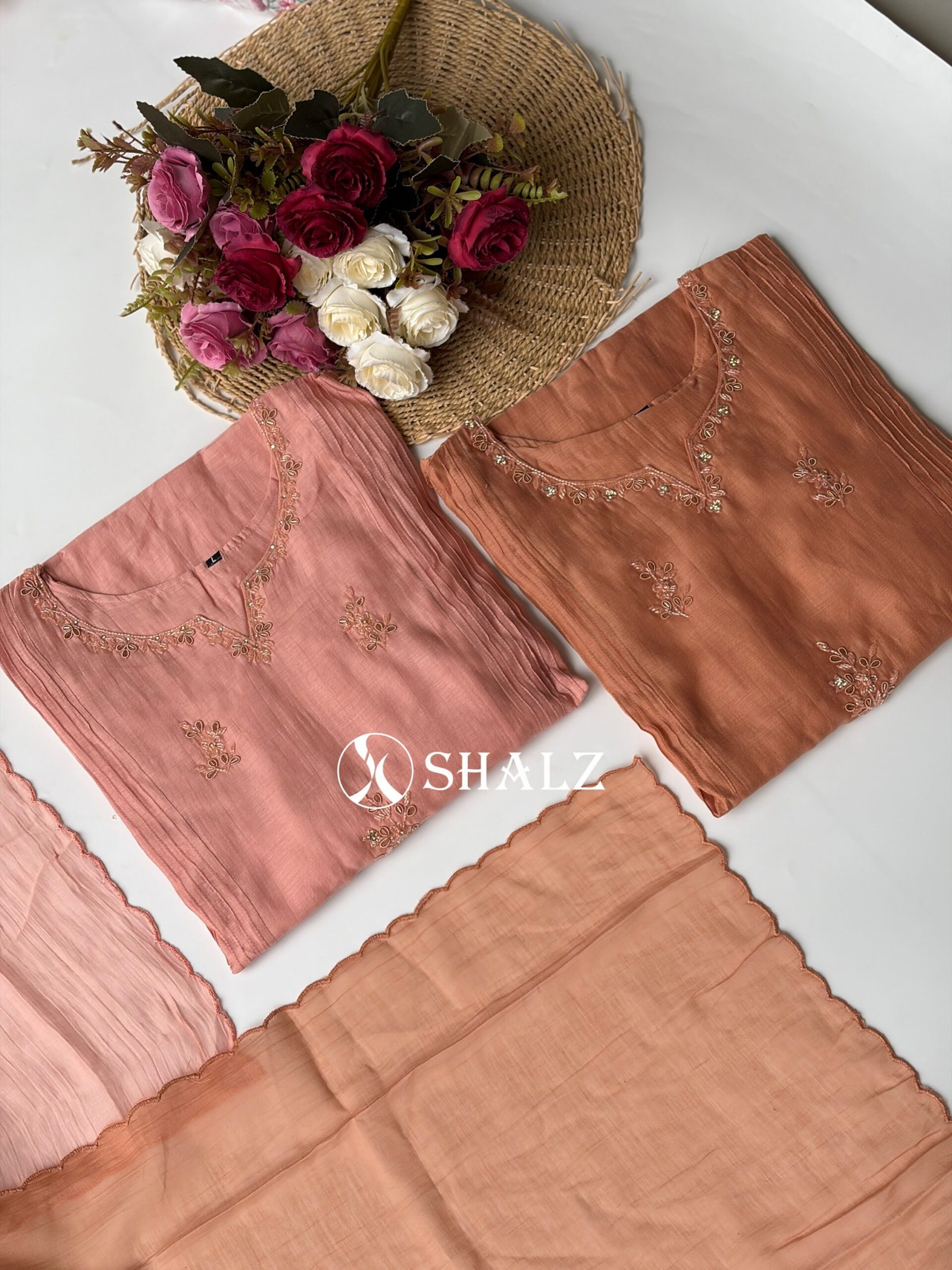 c392987a-5f80-40f4-96ab-750f0aca4a78 SZ1562 - Surat Mul Suit Set - Image 1