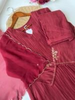 SZ1558 - Mul chanderi suit set - Image 2