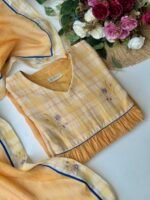 SZ1615 - Mul chanderi designer suit set