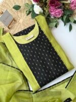 SZ1640 - Mul chanderi suit set - Image 2