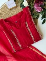 SZ1644 - Mul chanderi suit set - Image 3